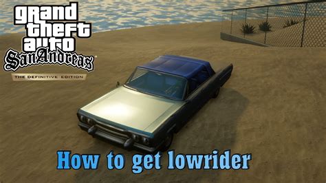 lowrider car gta san andreas|How to find lowrider car in GTA San Andreas Definitive Edition.
